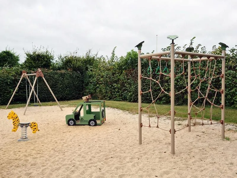 Mira climbing system with additional play equipment on the adventure playground Mira climbing system with additional play equipment on the adventure playground
